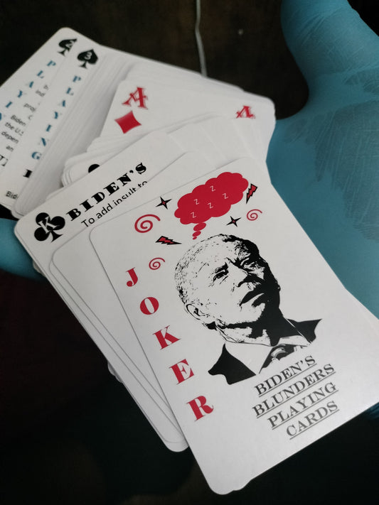 The Official Biden's Blunders Playing Cards | www.BidensBlundersPlayingCards.com